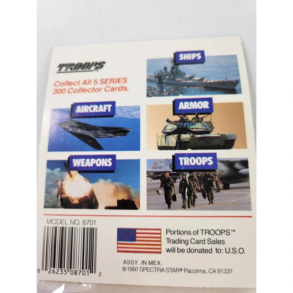 New VTG 1991 Spectra Star Troops Desert Storm Series I Cards Military War 5 Pack